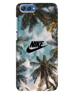 Чехол для Huawei Honor 10 (COL-AL00) с картинкой «Тропический принт Nike»