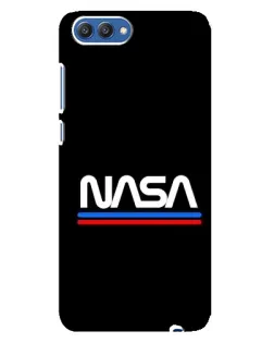 Чехол для Huawei Honor 10 (COL-AL00) с картинкой «NASA — классика Red Blue»