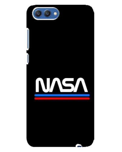Чехол для Huawei Honor 10 (COL-AL00) с картинкой «NASA — классика Red Blue» Чехол для Huawei Honor 10 (COL-AL00) с картинкой «NASA — классика Red Blue»