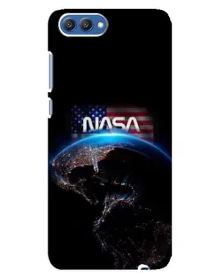Чехол для Huawei Honor 10 (COL-AL00) с картинкой «Земля из космоса NASA»