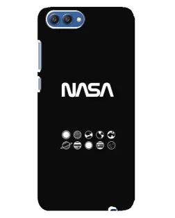 Чехол для Huawei Honor 10 (COL-AL00) с картинкой «NASA — технический принт»