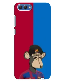 Чехол для Huawei Honor 10 (COL-AL00) с картинкой «Bored Ape — фанат Барсы»