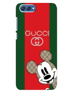 Чехол для Huawei Honor 10 (COL-AL00) с картинкой «Gucci — полосы и Микки»