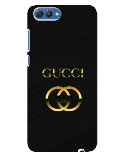 Чехол для Huawei Honor 10 (COL-AL00) с картинкой «Золотой логотип Gucci»