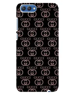 Чехол для Huawei Honor 10 (COL-AL00) с картинкой «Классическая монограмма Gucci»