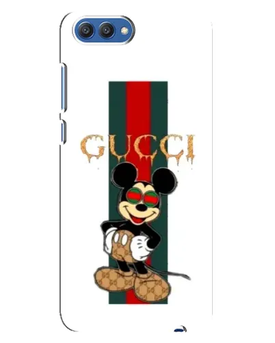 Чехол для Huawei Honor 10 (COL-AL00) с картинкой «Микки Маус Gucci — полосы»
