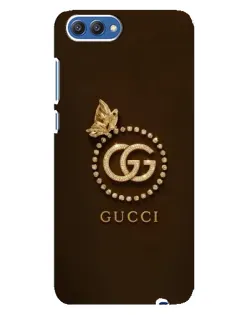 Чехол для Huawei Honor 10 (COL-AL00) с картинкой «Gucci — золотая бабочка»