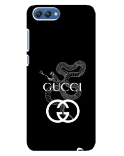 Чехол для Huawei Honor 10 (COL-AL00) с картинкой «Gucci — серебряная змея»