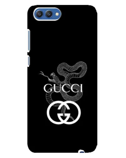 Чехол для Huawei Honor 10 (COL-AL00) с картинкой «Gucci — серебряная змея»
