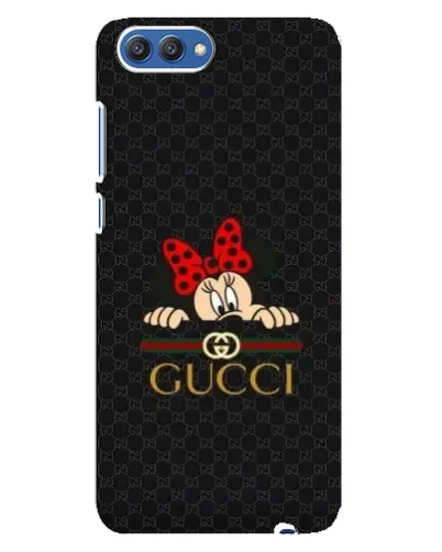 Чехол для Huawei Honor 10 (COL-AL00) с картинкой «Минни Маус Gucci — черный»