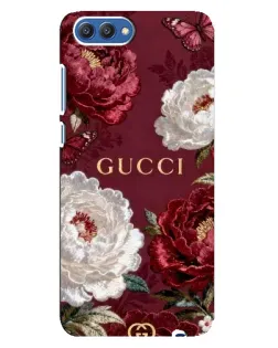 Чехол для Huawei Honor 10 (COL-AL00) с картинкой «Gucci — бордовые розы» Чехол для Huawei Honor 10 (COL-AL00) с картинкой «Gucci — бордовые розы»