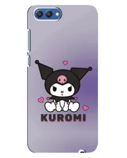 Чехол для Huawei Honor 10 (COL-AL00) с картинкой «Kuromi — фиолетовый арт»