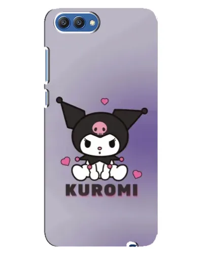 Чехол для Huawei Honor 10 (COL-AL00) с картинкой «Kuromi — фиолетовый арт»
