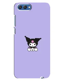 Чехол для Huawei Honor 10 (COL-AL00) с картинкой «Kuromi — фиолетовый минимализм»