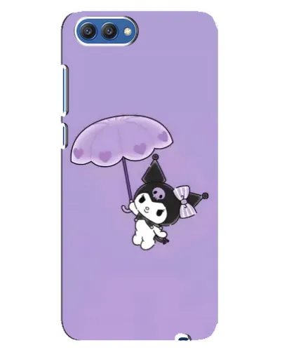 Чехол для Huawei Honor 10 (COL-AL00) с картинкой «Kuromi с зонтиком»