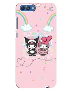 Чехол для Huawei Honor 10 (COL-AL00) с картинкой «My Melody и Kuromi»