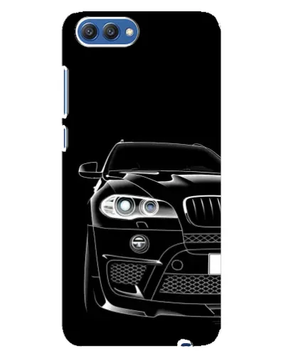 Чехол для Huawei Honor 10 (COL-AL00) с картинкой «Темный силуэт BMW»
