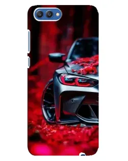 Чехол для Huawei Honor 10 (COL-AL00) с картинкой «Спортивная BMW и цветы» Чехол для Huawei Honor 10 (COL-AL00) с картинкой «Спортивная BMW и цветы»