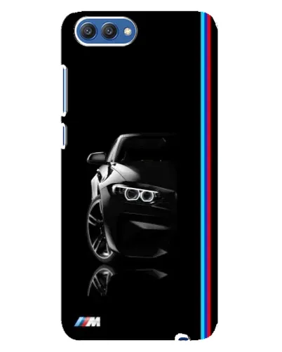 Чехол для Huawei Honor 10 (COL-AL00) с картинкой «Силуэт BMW в темноте»