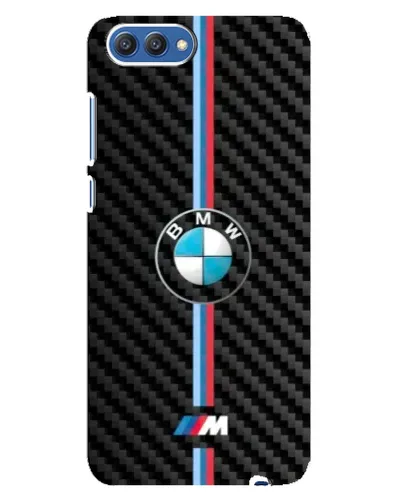 Чехол для Huawei Honor 10 (COL-AL00) с картинкой «Эмблема BMW и карбон»