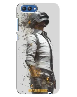 Чехол для Huawei Honor 10 (COL-AL00) с картинкой «PUBG — боец в пыли»