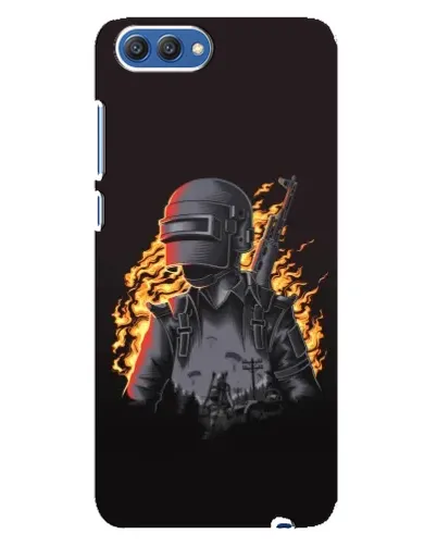 Чехол для Huawei Honor 10 (COL-AL00) с картинкой «PUBG — огненный силуэт» Чехол для Huawei Honor 10 (COL-AL00) с картинкой «PUBG — огненный силуэт»
