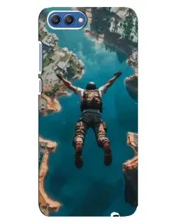 Чехол для Huawei Honor 10 (COL-AL00) с картинкой «PUBG — свободное падение»
