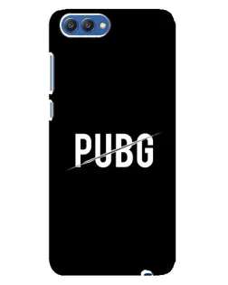 Чехол для Huawei Honor 10 (COL-AL00) с картинкой «PUBG — белый логотип»