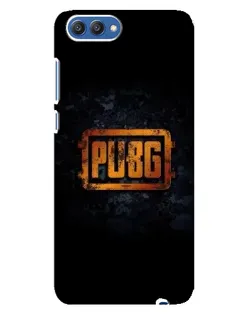 Чехол для Huawei Honor 10 (COL-AL00) с картинкой «PUBG — золотой логотип»