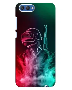Чехол для Huawei Honor 10 (COL-AL00) с картинкой «PUBG — огненный воин»