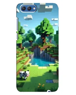Чохол для Huawei Honor 10 (COL-AL00) з картинкою «Minecraft літній день»