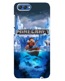 Чохол для Huawei Honor 10 (COL-AL00) з картинкою «Minecraft льодянийсвіт»