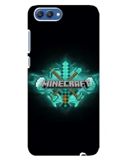 Чохол для Huawei Honor 10 (COL-AL00) з картинкою «Minecraft Diamond лого»