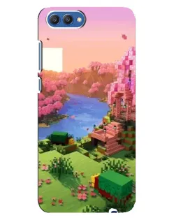 Чохол для Huawei Honor 10 (COL-AL00) з картинкою «Рожеве дерево Minecraft»