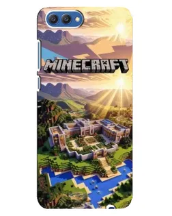 Чохол для Huawei Honor 10 (COL-AL00) з картинкою «Minecraft панорама»