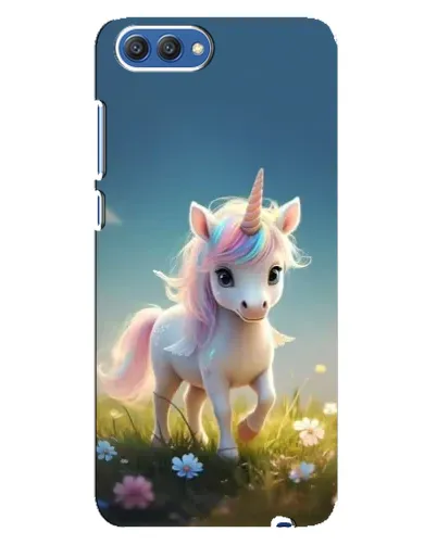 Чехол для Huawei Honor 10 (COL-AL00) с картинкой «Единорог на поляне»