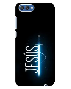 Чехол для Huawei Honor 10 (COL-AL00) с картинкой «Меч Духа Jesus»