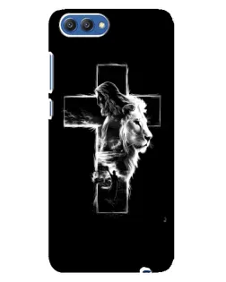 Чехол для Huawei Honor 10 (COL-AL00) с картинкой «Сияющий крест Jesus»