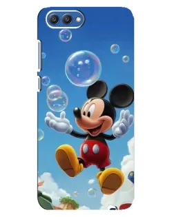 Чехол для Huawei Honor 10 (COL-AL00) с картинкой «Mickey и мыльные пузыри»