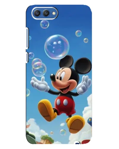 Чехол для Huawei Honor 10 (COL-AL00) с картинкой «Mickey и мыльные пузыри»