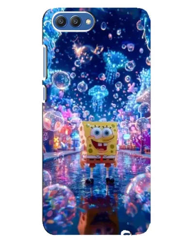 Чехол для Huawei Honor 10 (COL-AL00) с картинкой «Неоновый океан»