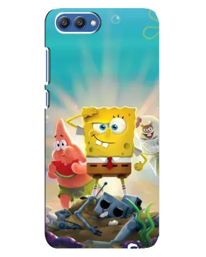 Чехол для Huawei Honor 10 (COL-AL00) с картинкой «Спанч Боб победитель»