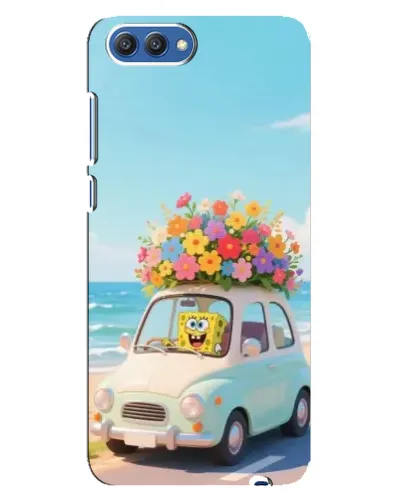 Чехол для Huawei Honor 10 (COL-AL00) с картинкой «Автомобильное путешествие»