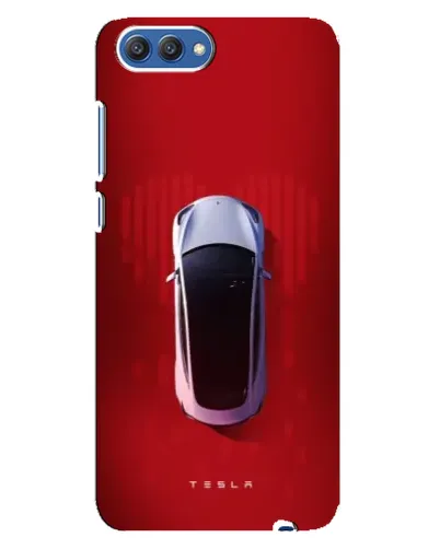 Чехол для Huawei Honor 10 (COL-AL00) с картинкой «Tesla Top View»