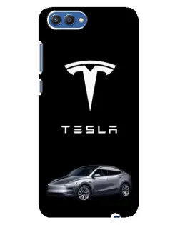 Чохол для Huawei Honor 10 (COL-AL00) з картинкою «Tesla Model Y»