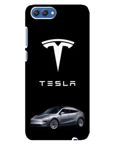 Чехол для Huawei Honor 10 (COL-AL00) с картинкой «Tesla Model Y»