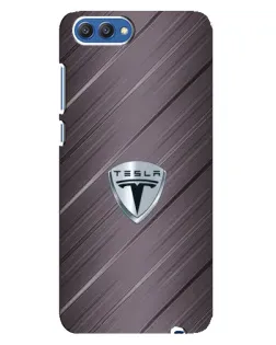 Чохол для Huawei Honor 10 (COL-AL00) з картинкою «Металева текстура Tesla»