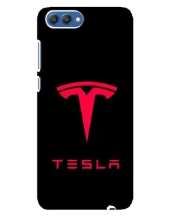 Чохол для Huawei Honor 10 (COL-AL00) з картинкою «Tesla Red Logo»