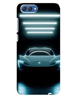 Чохол для Huawei Honor 10 (COL-AL00) з картинкою «Tesla в неоні»