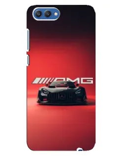 Чехол для Huawei Honor 10 (COL-AL00) с картинкой «Mercedes AMG — красная линия»